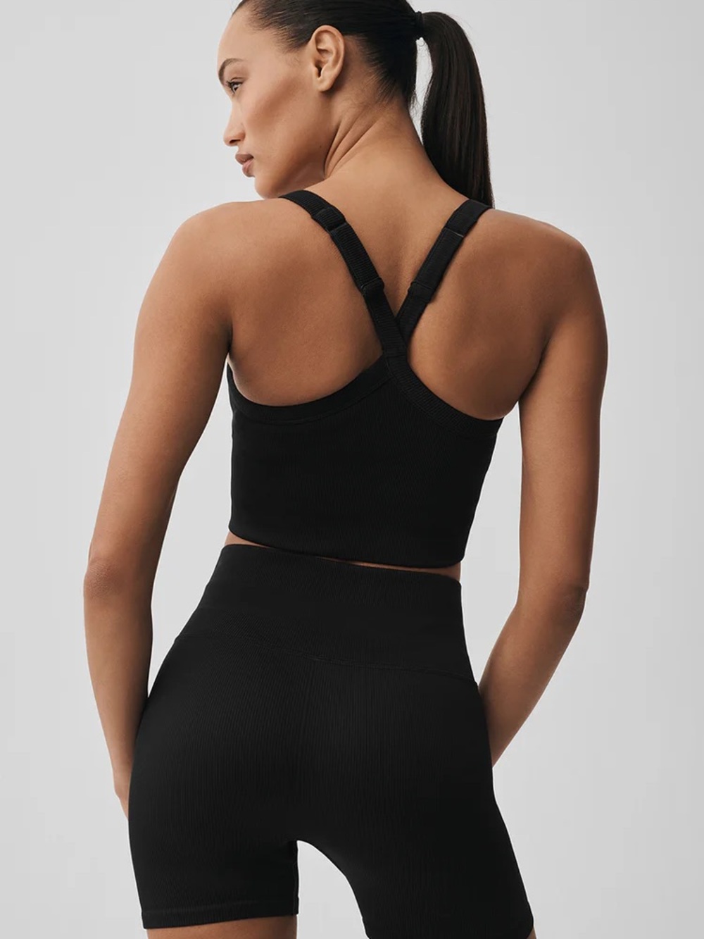 Alo Seamless Ribbed Favorite Bra Tank - Picture 4 of 6